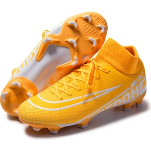Xcity Futbol Ayakkabıları Erkekler Nefes Chuteira Futebol Kapalı Yüksek Top Futbol Kramponları Çim Futbol Cleats Sneakers Çocuklar Ag Futbol Ayakkabısı (Yurt Dışından)