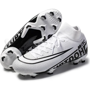 Xcity Futbol Ayakkabıları Erkekler Nefes Chuteira Futebol Kapalı Yüksek Top Futbol Kramponları Çim Futbol Cleats Sneakers Çocuklar Ag Futbol Ayakkabısı (Yurt Dışından)