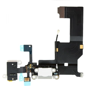 Nokta Teknik iPhone 5 Şarj Soketi Kulaklık Soketi Mikrofon Filmli Orijinal - Beyaz