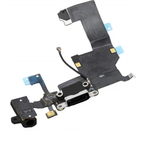 Nokta Teknik iPhone 5 Şarj Soketi Kulaklık Soketi Mikrofon Filmli Orijinal - Siyah