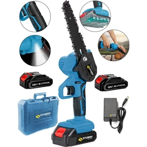 Power Tools New Serıes 58 V 5 Ah Akülü Dal Kesme Budama Testere Bıçkı Makinası Çift Akülü Çantalı