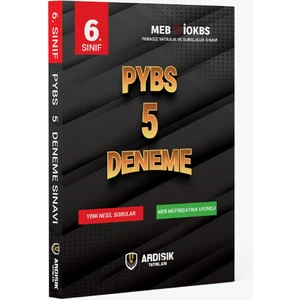 Ardışık Yayınları 6. Sınıf Pybs 5' Li Bursluluk Deneme Sınavı