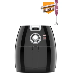 Aırcook  Fritöz Siyah + Sem Çubuk Blender
