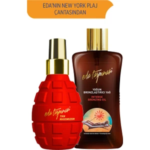 Eda Taşpınar Tan Maximizer & Yoğun Bronzlaştırıcı Yağ SPF 0 (200 ml X 2 Çeşit)