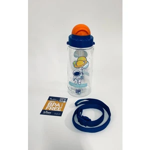 Lacivert Blue-Me Tritan Desenli Pipetli Matara 500 ml