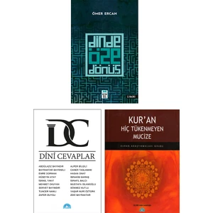 Dini Cevaplar - Kuran Hiç Tükenmeyen Mucize - Dinde Öze Dönüş 3 Kitap Set
