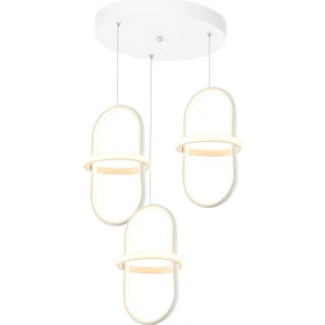 TT Aydınlatma TT006-3Y-BY Tt Aydınlatma Minyon Modeli 3 Lü Mat Beyaz Yuvarlak LED Avize