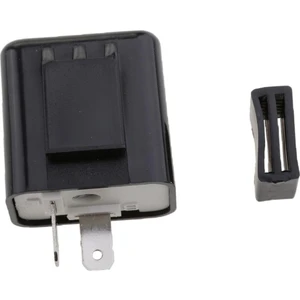2 Pin Hız Ayarlanabilir LED Göstergesi Flaşör Röle Flaş Motosiklet Siyah (Yurt Dışından)