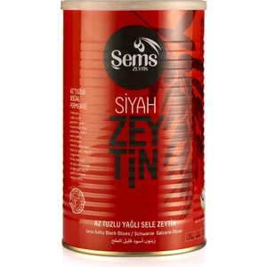 Ahsaf Şems Yağlı Siyah Sele Zeytin 900 Gr 291-320 Kalibre