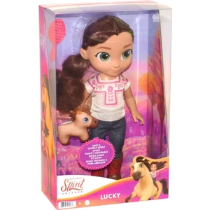 Spirit Özgür Ruh Lucky Bebek (35 Cm), Kot Pantolon, İşlemeli Kumaş Bluz ve Çizmelerden Oluşan Giysileri, Pelüş Spirit Figürü ve Fırça, 3 Yaş ve Üzeri Gxf93