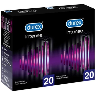 Durex Intense 40'lı Uyarıcı Jelli ve Tırtıklı
