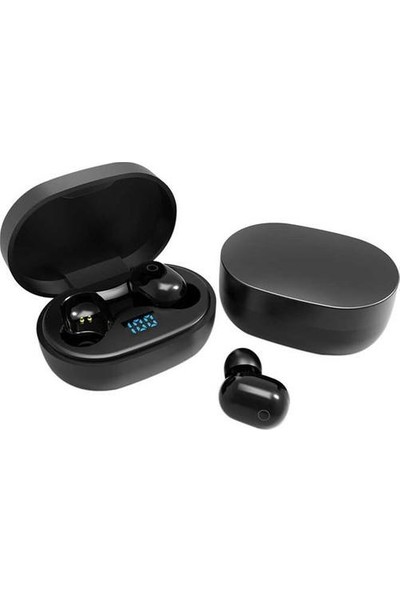 Torima E6S Çift Mikrofonlu Şarj Göstergeli Kablosuz Bluetooth Kulaklık Siyah