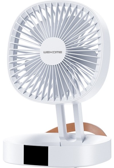 Wk WT-F23 Çok Fonksiyonlu Taşınabilir Katlanabilir Masaüstü Elektrik Fan (Beyaz) (Yurt Dışından)