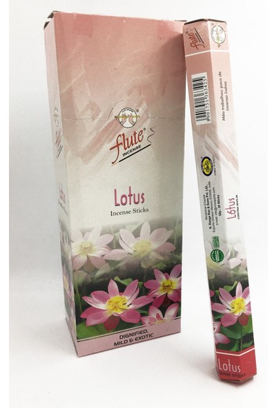 Flute Tütsü Lotus Çiçeği 20 Adet Tütsü Çubuğu