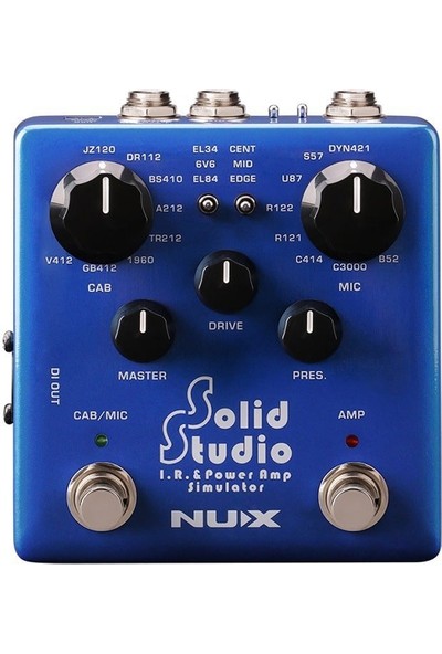 Nux Nux Solid Studio Ir ve Power Amfi Simulatorü