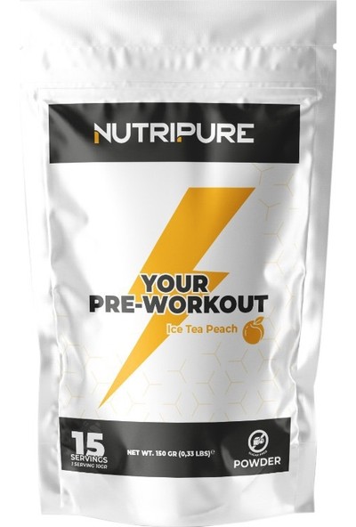 Nutripure Your Pre-Workout 150 gr Ice Tea Şeftali