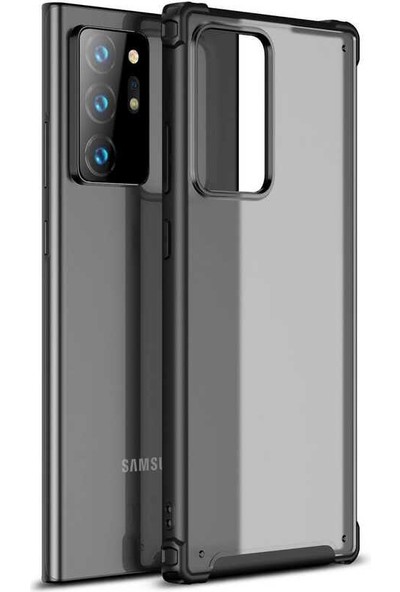 Zamass Samsung Galaxy Note 20 Ultra Kılıf Zore Volks Kapak Siyah