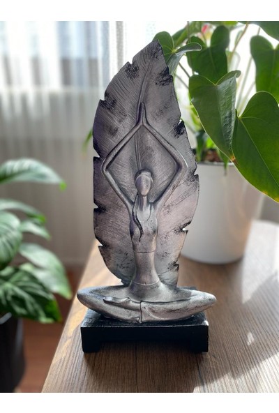 Blcavm Dekoratif Yogacı Kız Biblo Gümüş Hediye