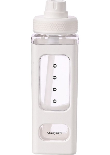 2 Adet Kare Spor Su Isıtıcısı, Renk: 700ML Beyaz (Yurt Dışından)