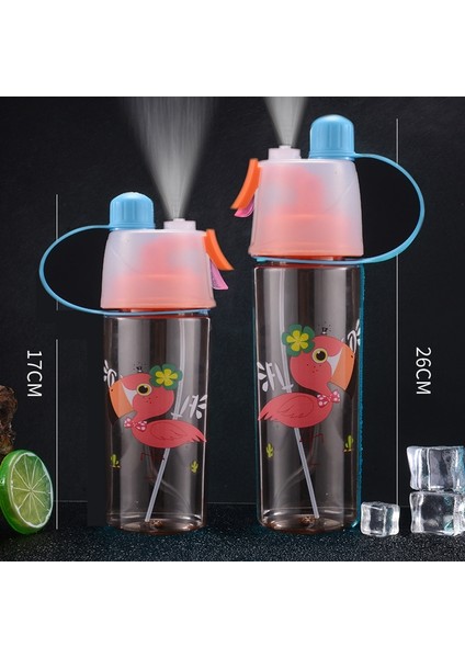 2 Adet Açık Hava Spor Sprey Fincanı, Kapasite: 600ML Geyik (Yurt Dışından)