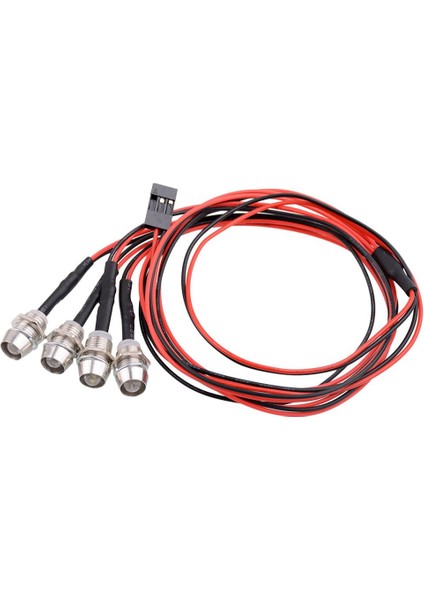 4 1/5 1/8 1/10 1/12 1/16 Rc Araba Kamyonu Için 4 Kırmızı LED Far Lambası (Yurt Dışından) modelleri