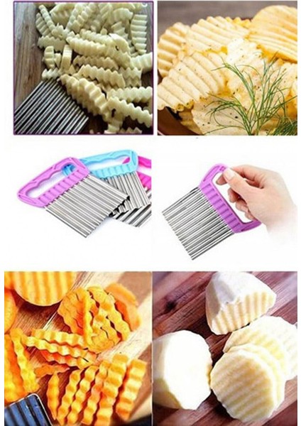 Pratik Cips Chopper Şekilli Sebze Meyve ve Gıda Dilimleyici