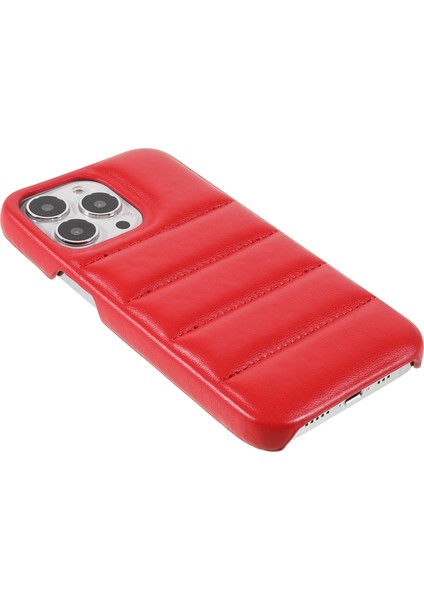 iPhone 13 Pro Max İçin Için Puffer Case - Kırmızı (Yurt Dışından)