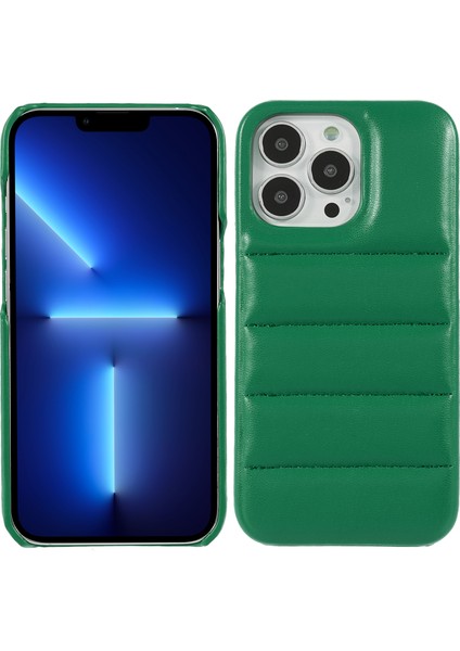 iPhone 13 Pro Max İçin Için Puffer Case - Yeşil (Yurt Dışından)