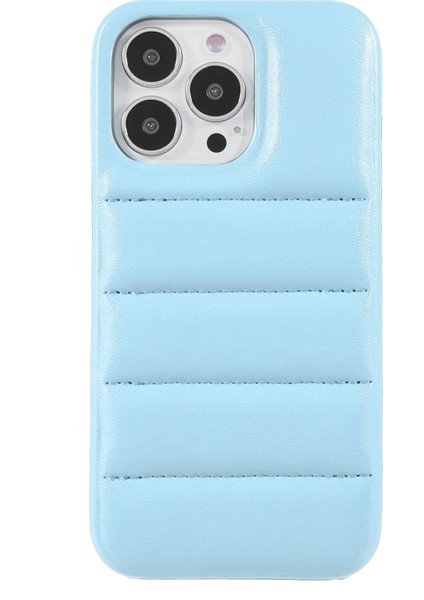 iPhone 13 Pro Max İçin Için Puffer Case - Açık Mavi (Yurt Dışından)