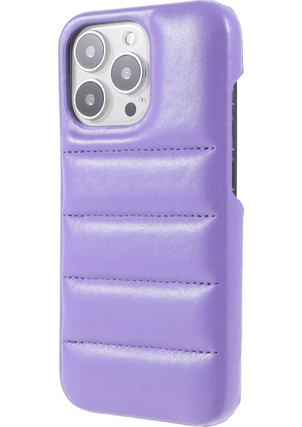 iPhone 13 Pro Max İçin Için Puffer Case - Mor (Yurt Dışından)