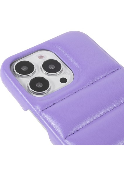 iPhone 13 Pro Max İçin Için Puffer Case - Mor (Yurt Dışından)