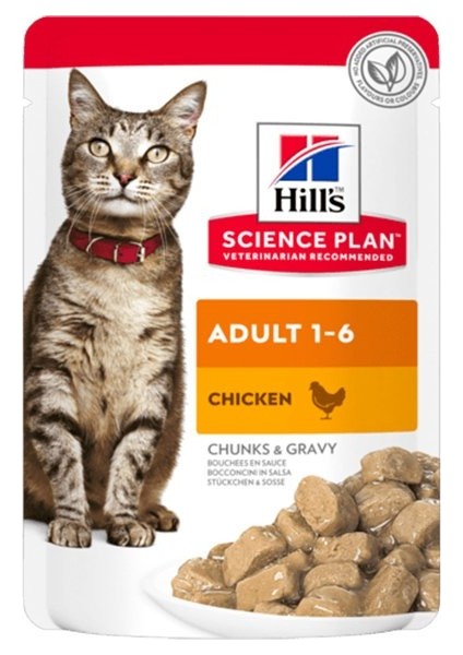 Hills Adult Tavuklu Pouch Yetişkin Kedi Konservesi 85 gr