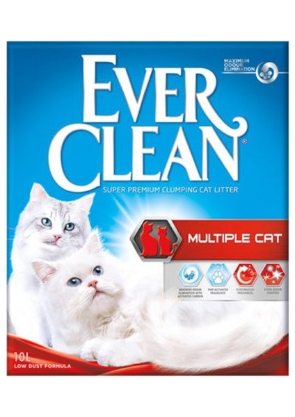 Ever Clean Multiple Cat Kedi Kumu 10 Lt