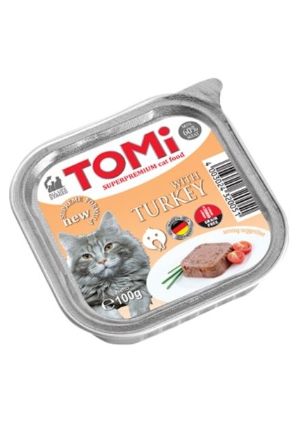 Tomi Hindili Pate Kedi Konservesi 100 gr