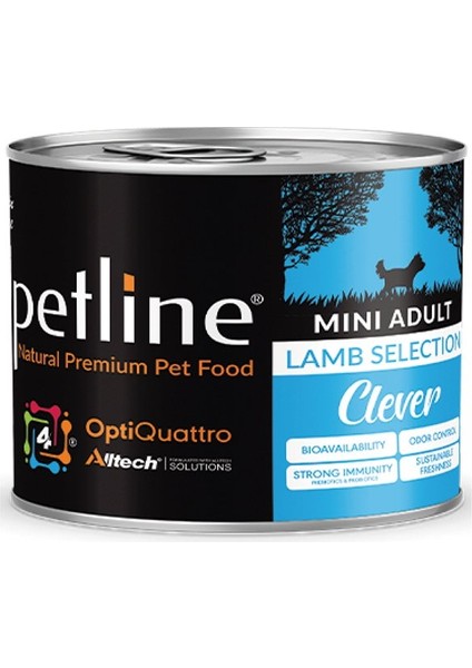 Petline Natural mini adult Kuzu Etli Jelly Yetişkin Köpek Konservesi 200 gr
