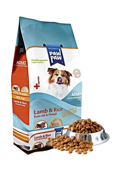 Paw Paw Kuzu Etli Yetişkin Köpek Maması 15 kg