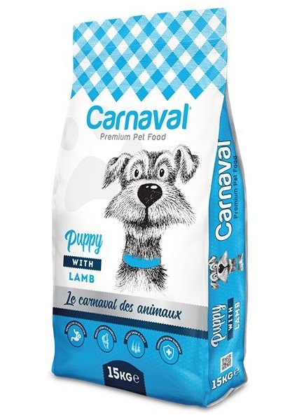Carnaval Premium Dog Puppy Lamb&rice Kuzu Etli Yavru Köpek Maması 15 kg