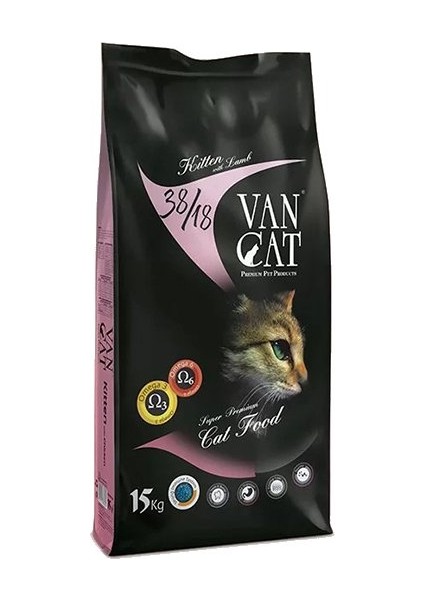 Vancat Kitten Kuzulu Yavru Kedi Maması 15 kg