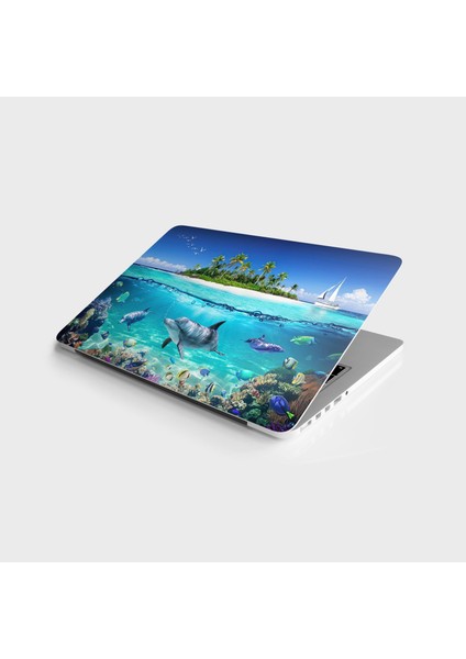 Laptop Sticker Bilgisayar Notebook Pc Kaplama Etiketi Ada Deniz