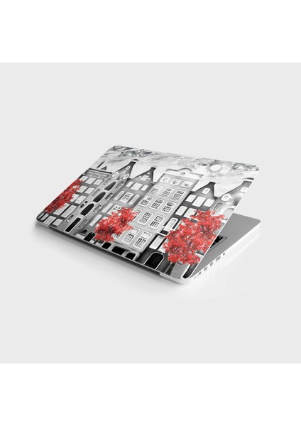 Laptop Sticker Bilgisayar Notebook Pc Kaplama Etiketi Amsterdam Yağlıboya