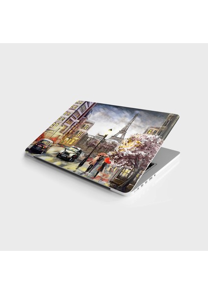 Laptop Sticker Bilgisayar Notebook Pc Kaplama Etiketi Fransa Sokak Manzarası