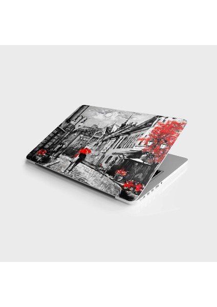 Laptop Sticker Bilgisayar Notebook Pc Kaplama Etiketi Macaristan Sokak Yağlıboya