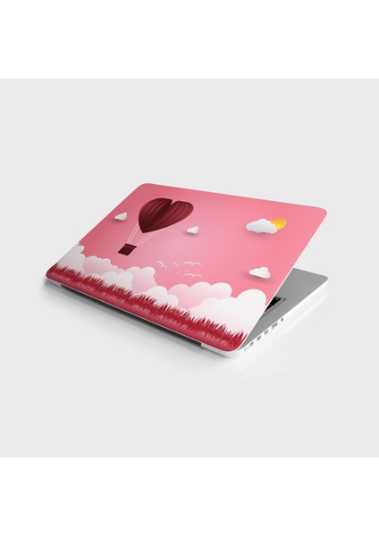 Laptop Sticker Bilgisayar Notebook Pc Kaplama Etiketi Uçan Kalp