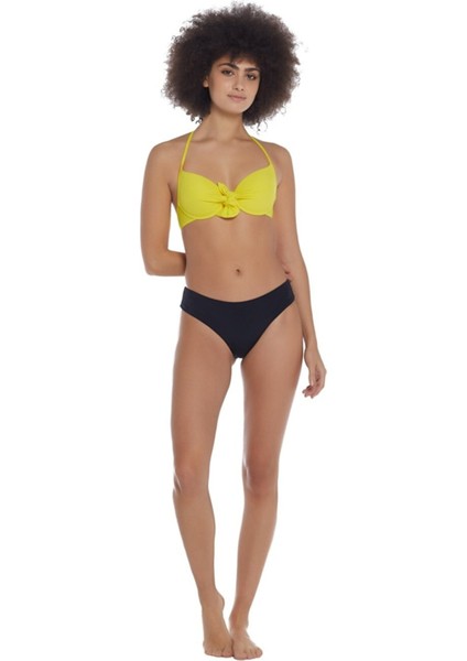 Kadın 4 cm Bikini Altı Siyah 824-