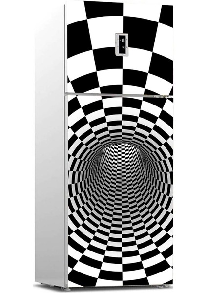 Buzdolabı Sticker Kaplama Dolap Kaplama Etiketi 3D Tünel