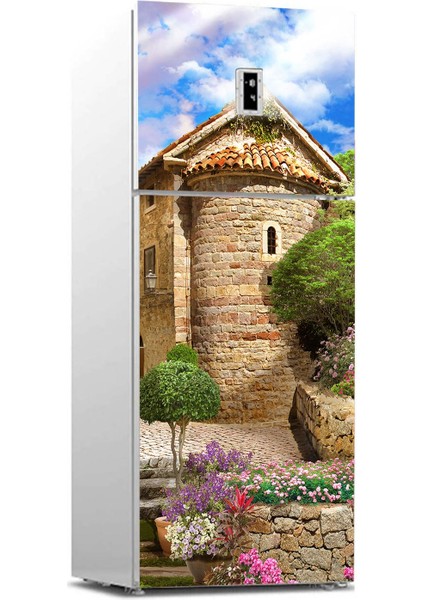 Buzdolabı Sticker Kaplama Dolap Kaplama Etiketi Antik Ev
