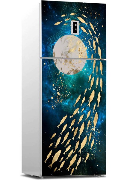 Buzdolabı Sticker Kaplama Dolap Kaplama Etiketi Parıltı