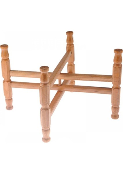 Ahşap Sini Sofra Ayağı Altlığı - Katlanır Akordiyon Ayak