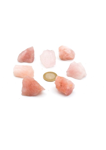 Hakiki Doğal Pembe Kuvars Taşı Kaya Parçası fırsatları