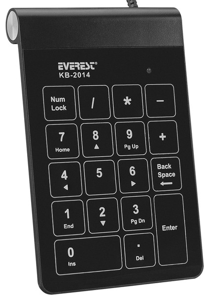 Everest KB-2014 USB Dokunmatik Numerik Standart Klavye Siyah